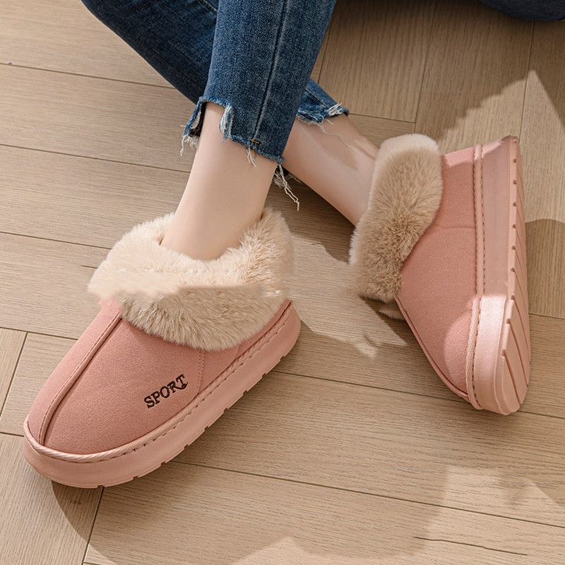 Cozy Plush Soft Slippers Shoes For Women Non-Slip