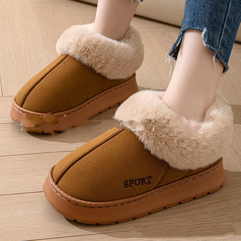 Cozy Plush Soft Slippers Shoes For Women Non-Slip